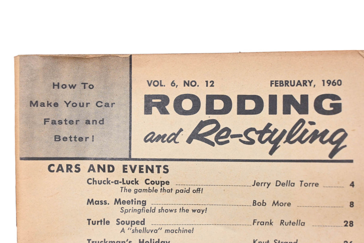 Rodding & Re-Styling YO024-25 February 1960 Magazine