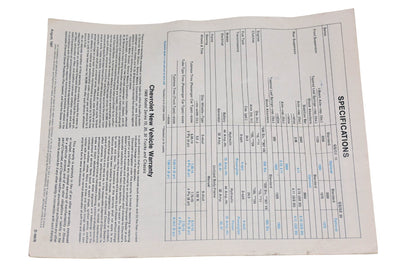 Chevrolet D-49476 1968 Sportvan Specifications Sales Brochure