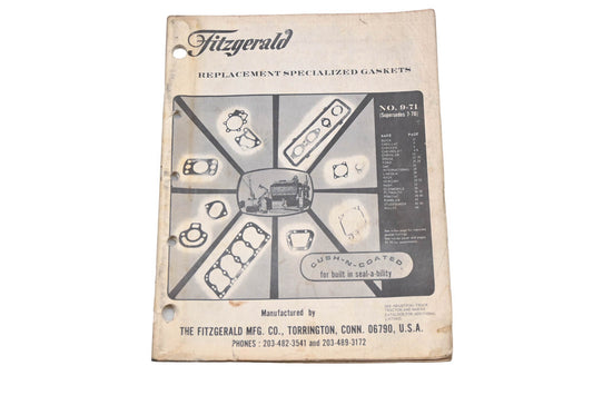 Fitzgerald 9-71 Replacement Specialized Gaskets Catalog