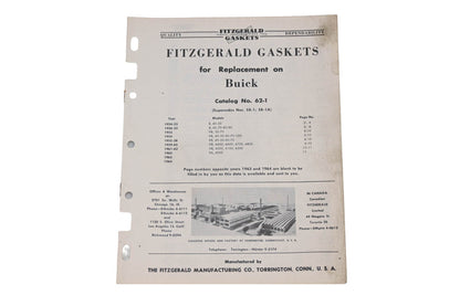 Fitzgerald 62-1 Buick Replacement Gaskets Catalog