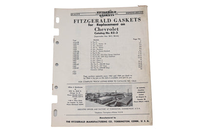 Fitzgerald 62-3 Chevrolet Replacement Gaskets Catalog