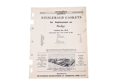 Fitzgerald 58-8 Dodge Replacement Gaskets Catalog