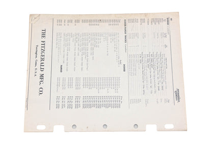 Fitzgerald 62-8T Dodge Truck Replacement Gaskets Catalog