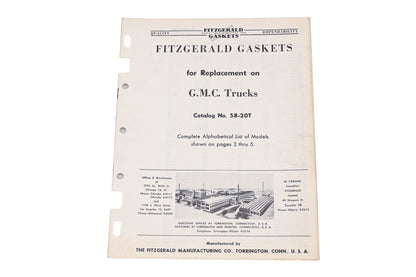 Fitzgerald 58-20T GMC Trucks Relacement Gaskets Catalog