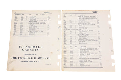 Fitzgerald 55-13, 55-13A Hudson Replacement Gaskets Catalog
