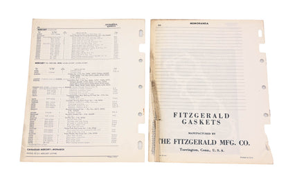 Fitzgerald 58-18, 58-18A Edsel Lincoln Mercury Replacement Gaskets Catalog