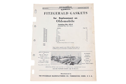 Fitzgerald 62-4 Oldsmobile Replacement Gaskets Catalog
