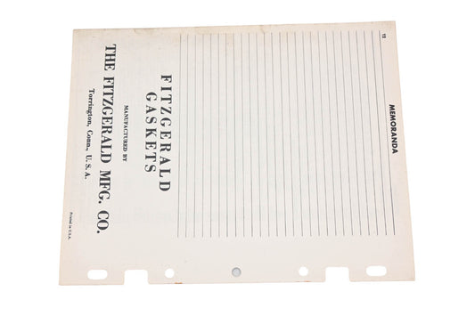 Fitzgerald 62-4 Oldsmobile Replacement Gaskets Catalog