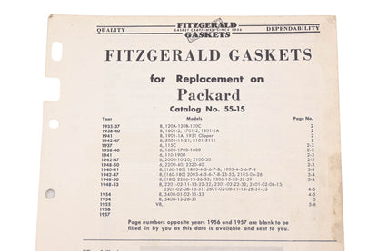 Fitzgerald 55-15 Packard Replacement Gaskets Catalog