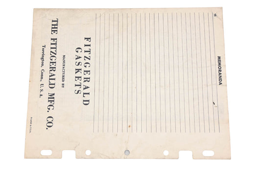 Fitzgerald 62-5 Pontiac Replacement Gaskets Catalog