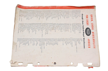 Federal Mogul 49B Jobbers' Catalog