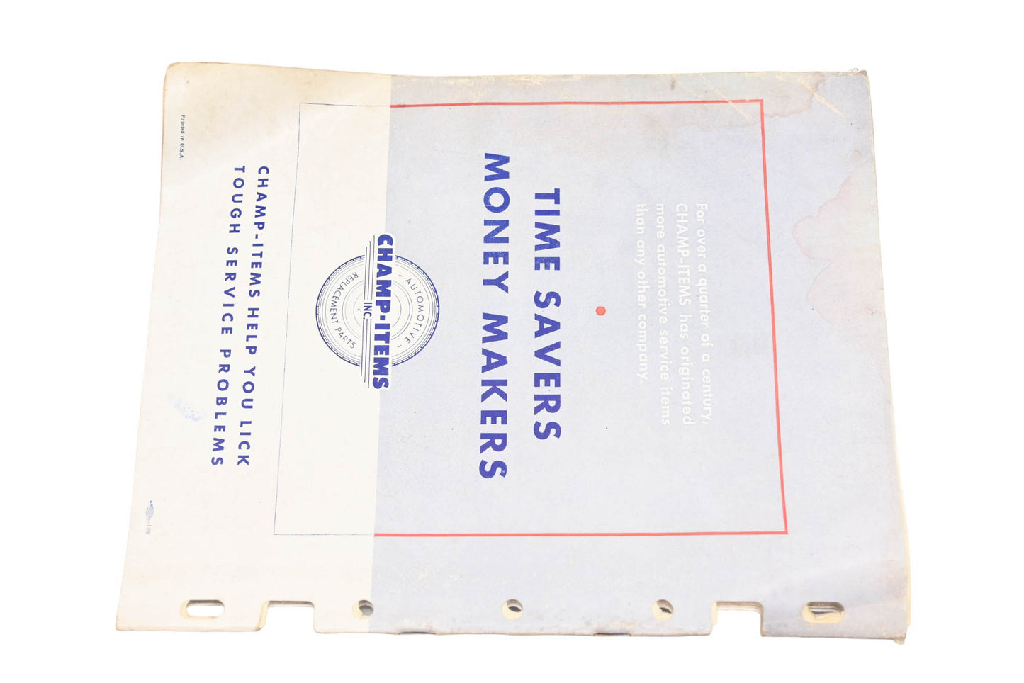 Champ-Items 56 Automotive Replacement Parts Catalog