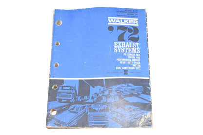 Walker S-72 1972 Exhaust Systems Wholesale Catalog