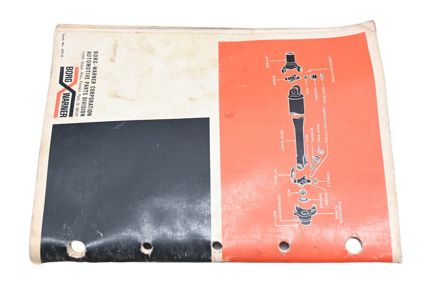 Borg Warner UJ-71 Universal Joint Catalog