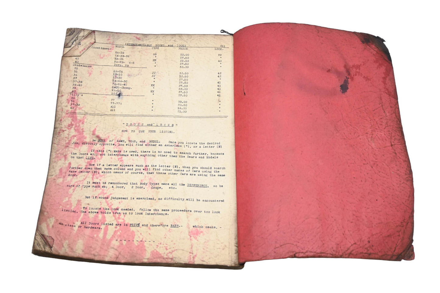 Willard Publishing YO025-24 1944 Edition The Auto Wreckers National Parts Numbers Catalog