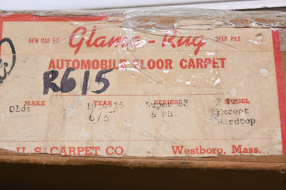 Glama-Rug R615 Oldsmobile Red Floor Rug NOS