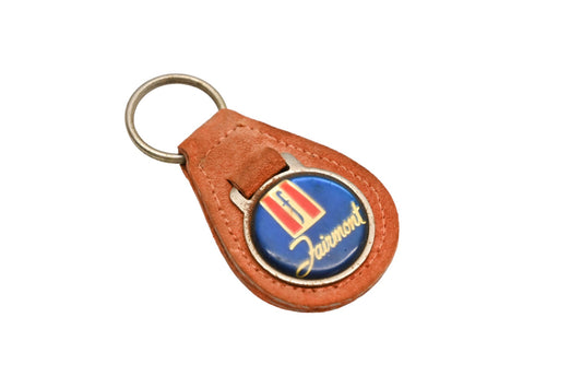 New OEM Ford YO048-11 Fairmont Leather Key Chain NOS