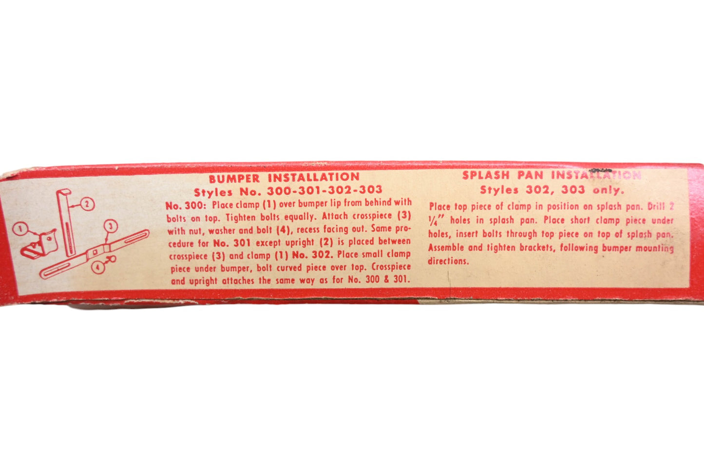 Jeffrey-Allan HN024-1 Universal Plate-Guard License Plate Bracket Kit NOS