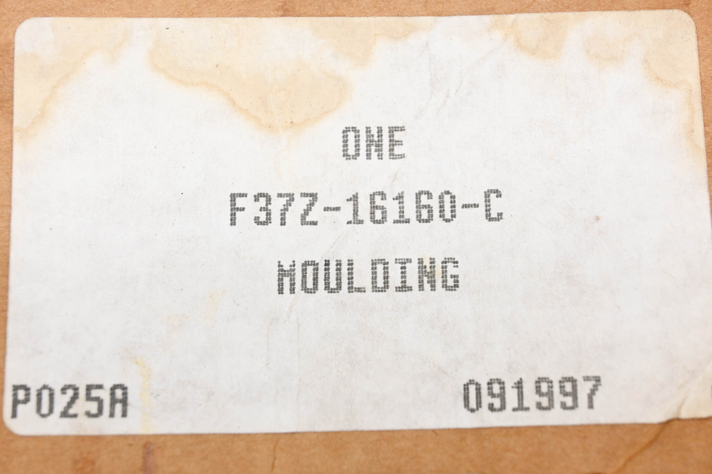 New OEM Ford F37Z-16160-C Gray Right Front Headlight Moulding NOS