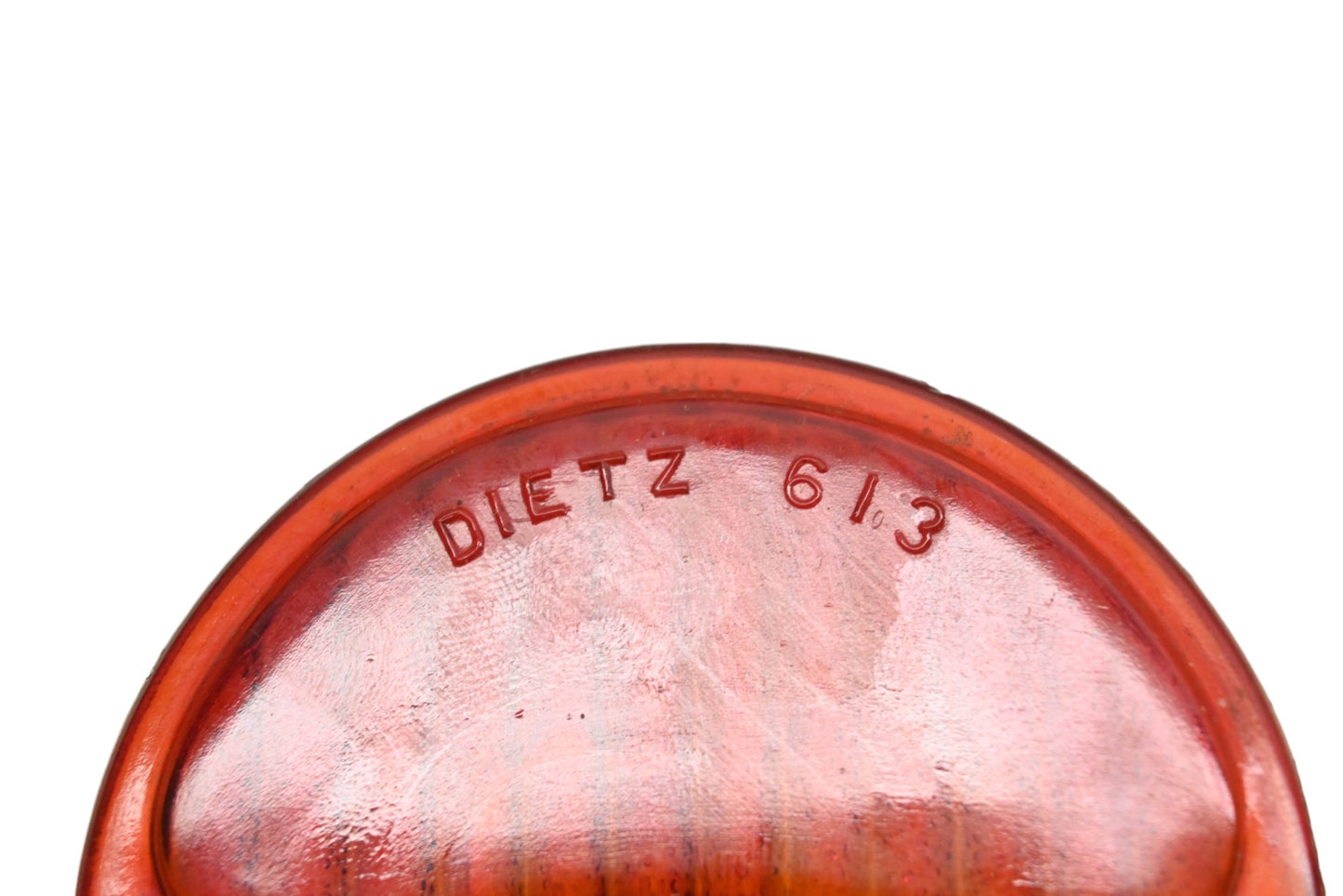 Dietz 613 Red Glass 3.5" Taillight Lens NOS