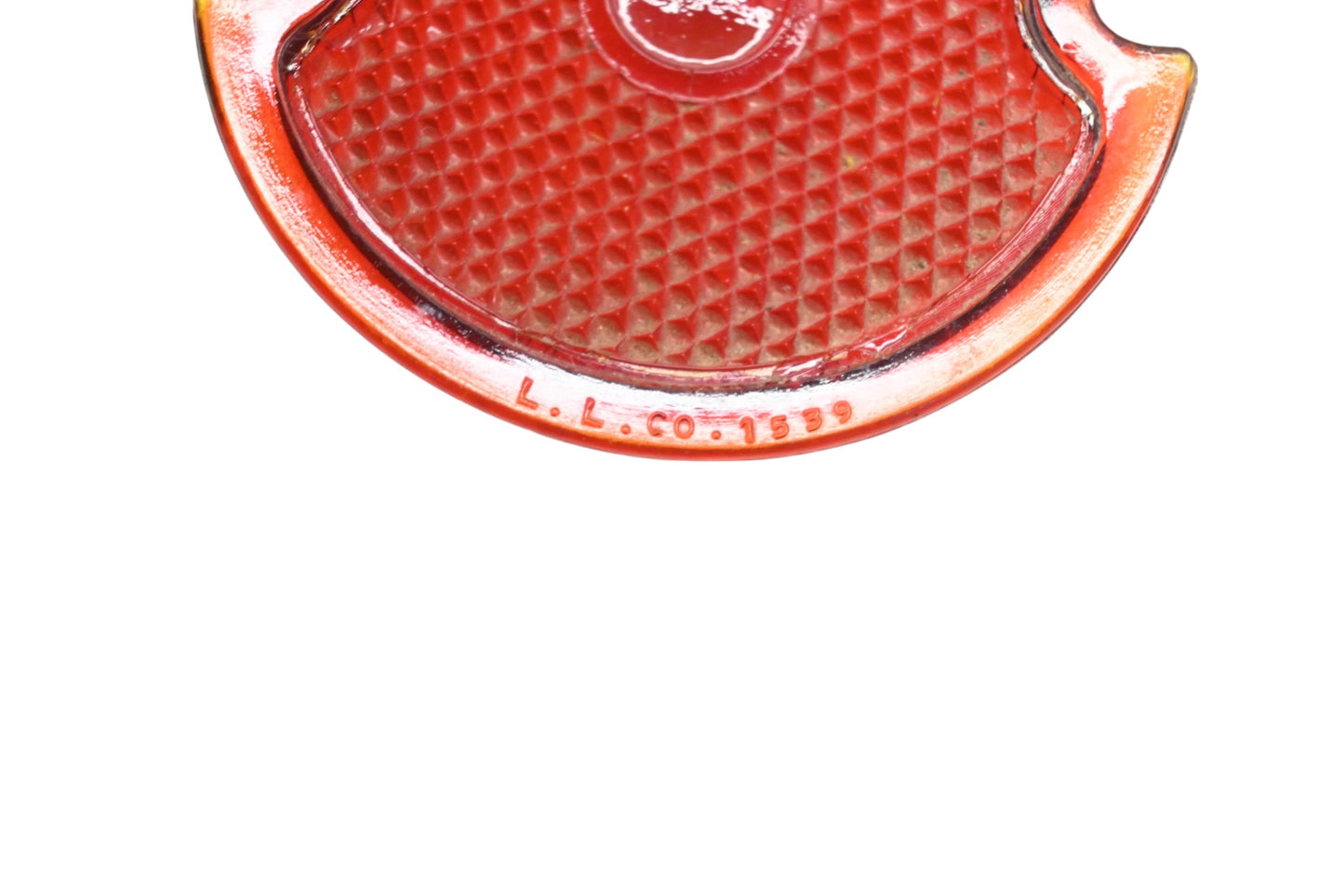 L.L. Company 1539 Red Glass 3.5" Taillight Lens NOS