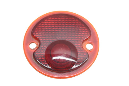 Aftermarket 24017 Red Glass 3.5" Taillight Lens NOS