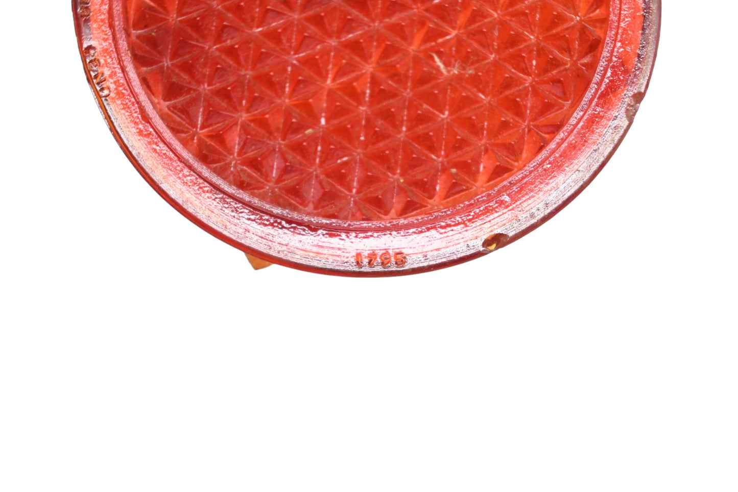 Aftermarket 1795 Red Glass 3.25" Taillight Lens NOS