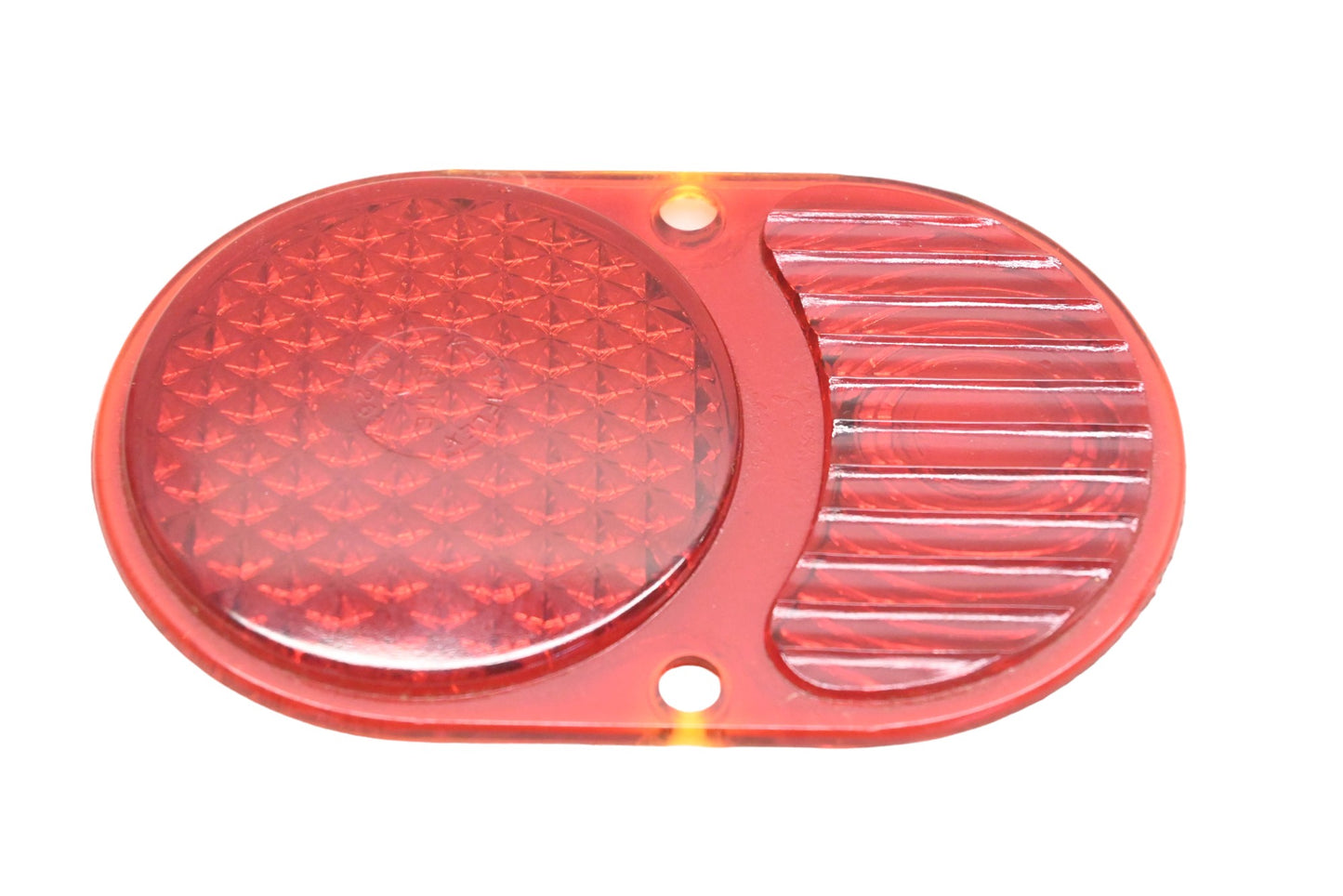 K-D Triflex 263, T-263 Red Glass 3-1/4"x 5-3/16" Taillight Lens NOS