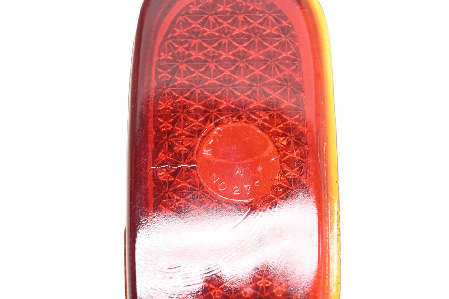 K-D Triflex 278 Left Red Glass 2" x 4-1/4" Taillight Lens NOS