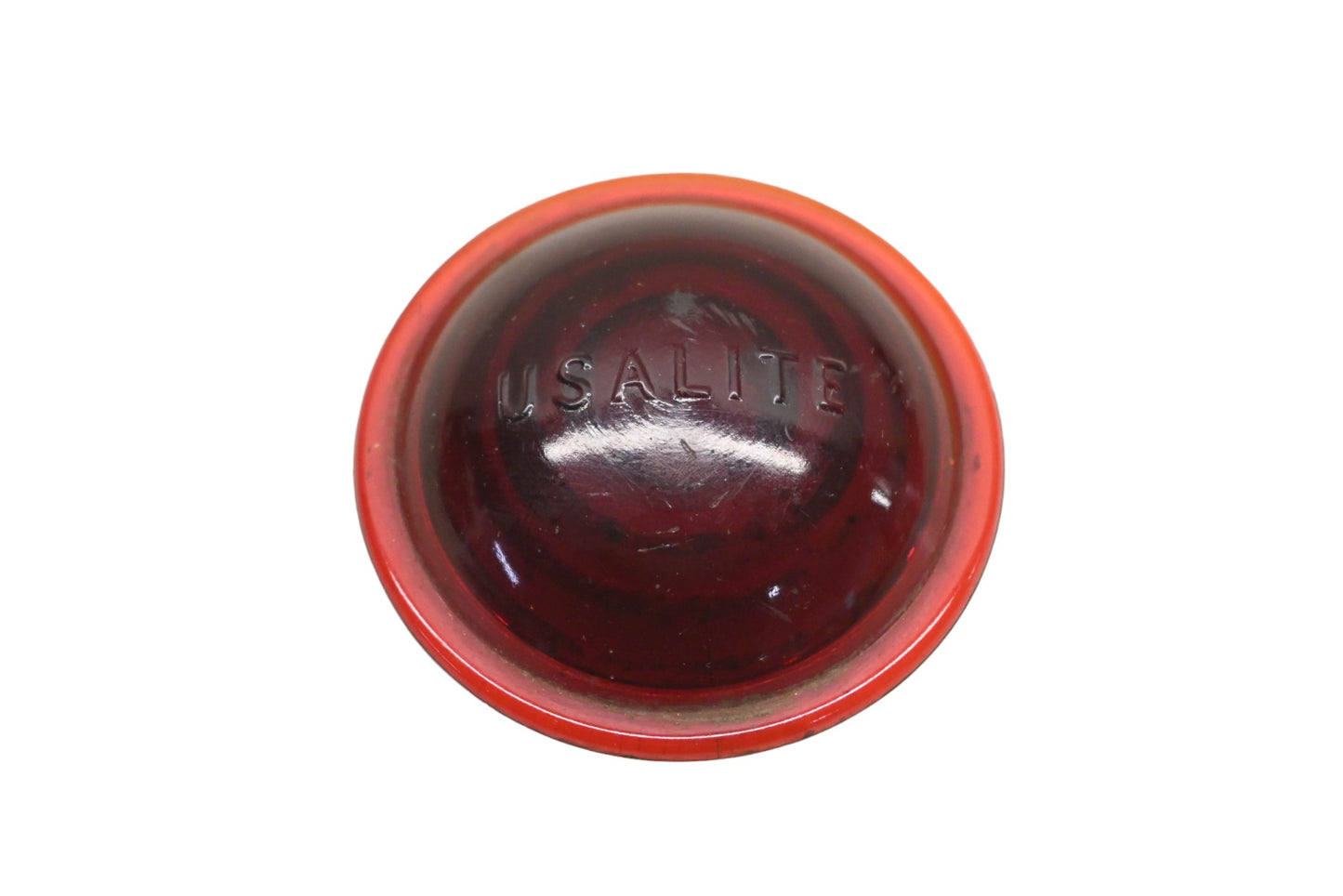 Usalite L-273 Red Glass 2" Taillight Lens NOS