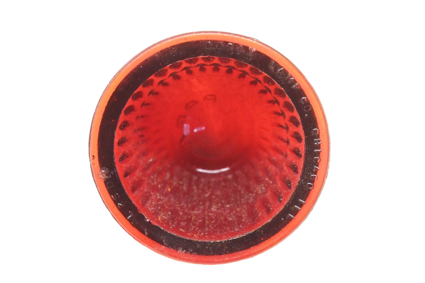 Doray BL25DC, BL 25 DC Red Beehive Glass 2-3/8" Taillight Lens NOS