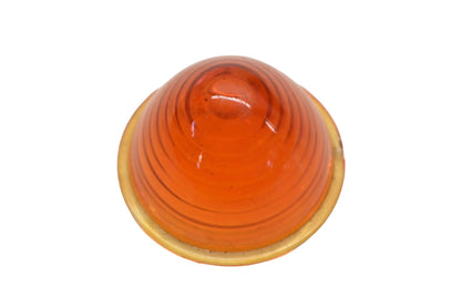 Aftermarket HN026-6 Amber Glass Beehive Turn Signal 2-3/8" Lens NOS