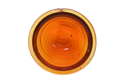 Aftermarket HN026-6 Amber Glass Beehive Turn Signal 2-3/8" Lens NOS