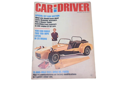 Car And Driver MD038-26 November 1971 Magazine