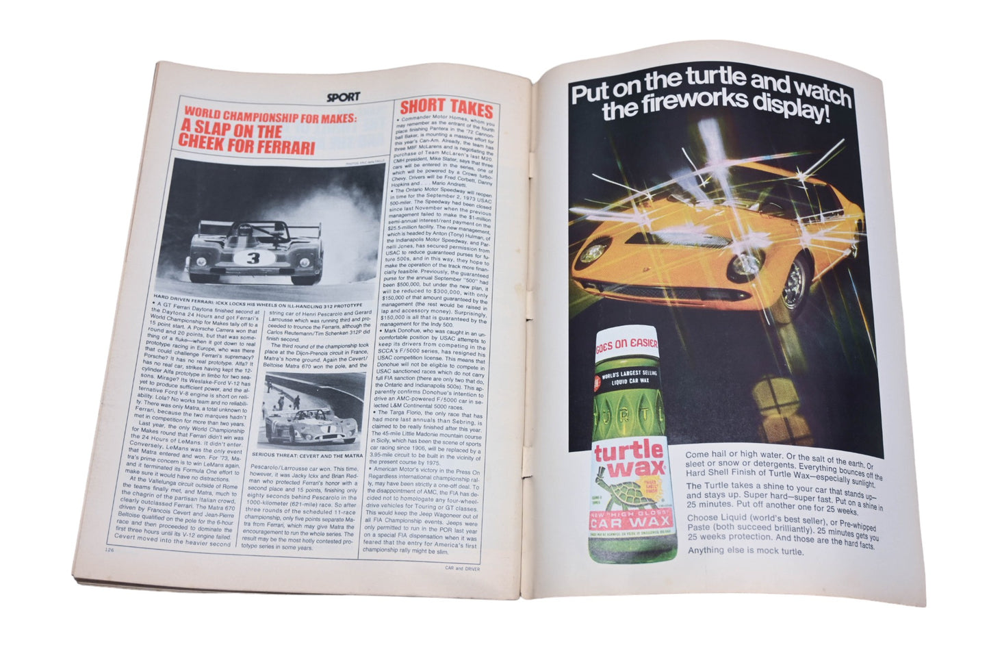 Car And Driver MD038-27 July 1973 Magazine