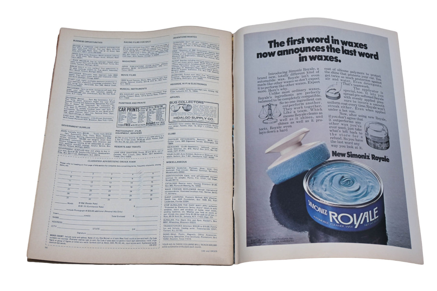 Car And Driver MD038-28 May 1972 Magazine