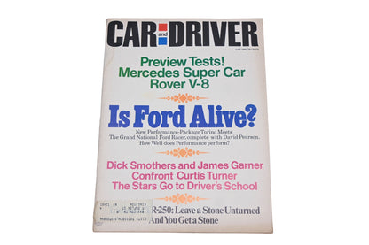 Car And Driver MD038-30 June 1968 Magazine