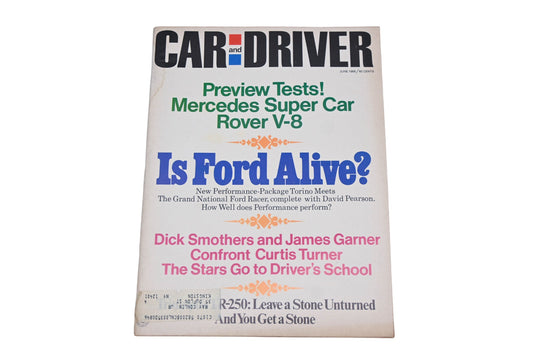Car And Driver MD038-30 June 1968 Magazine