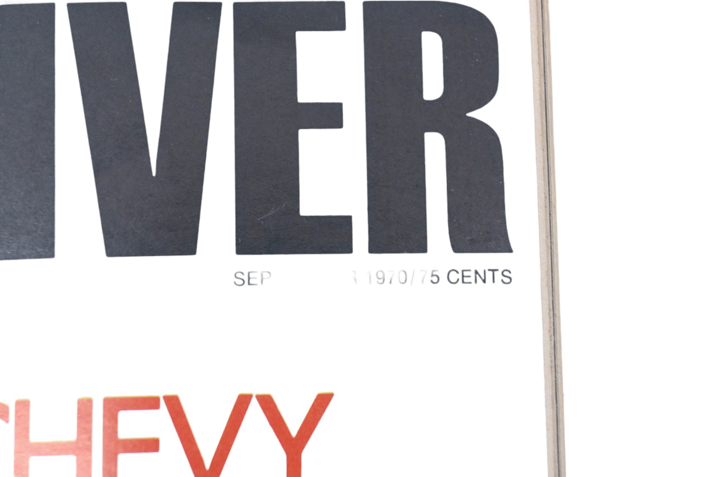 Car And Driver MD038-31 September 1970 Magazine