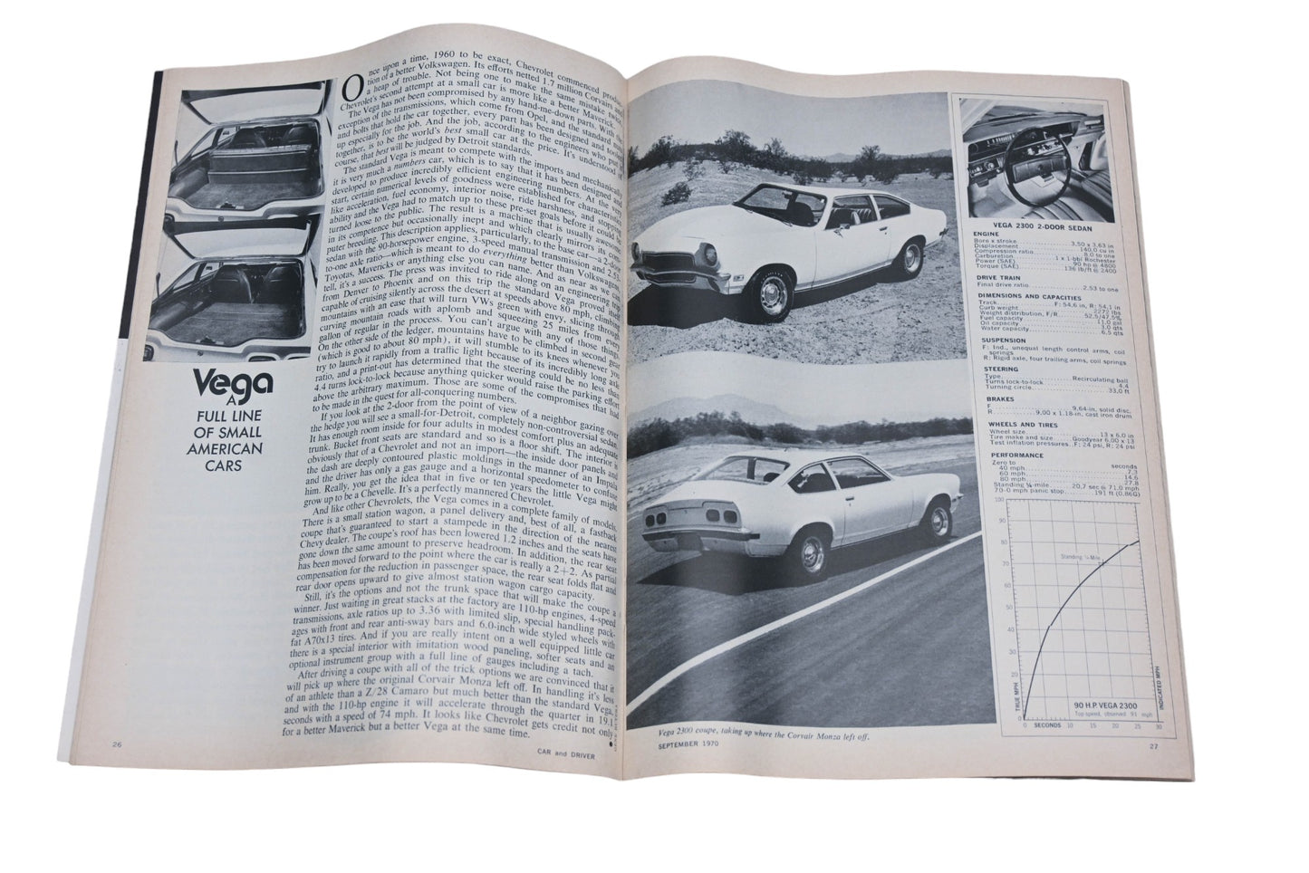 Car And Driver MD038-31 September 1970 Magazine