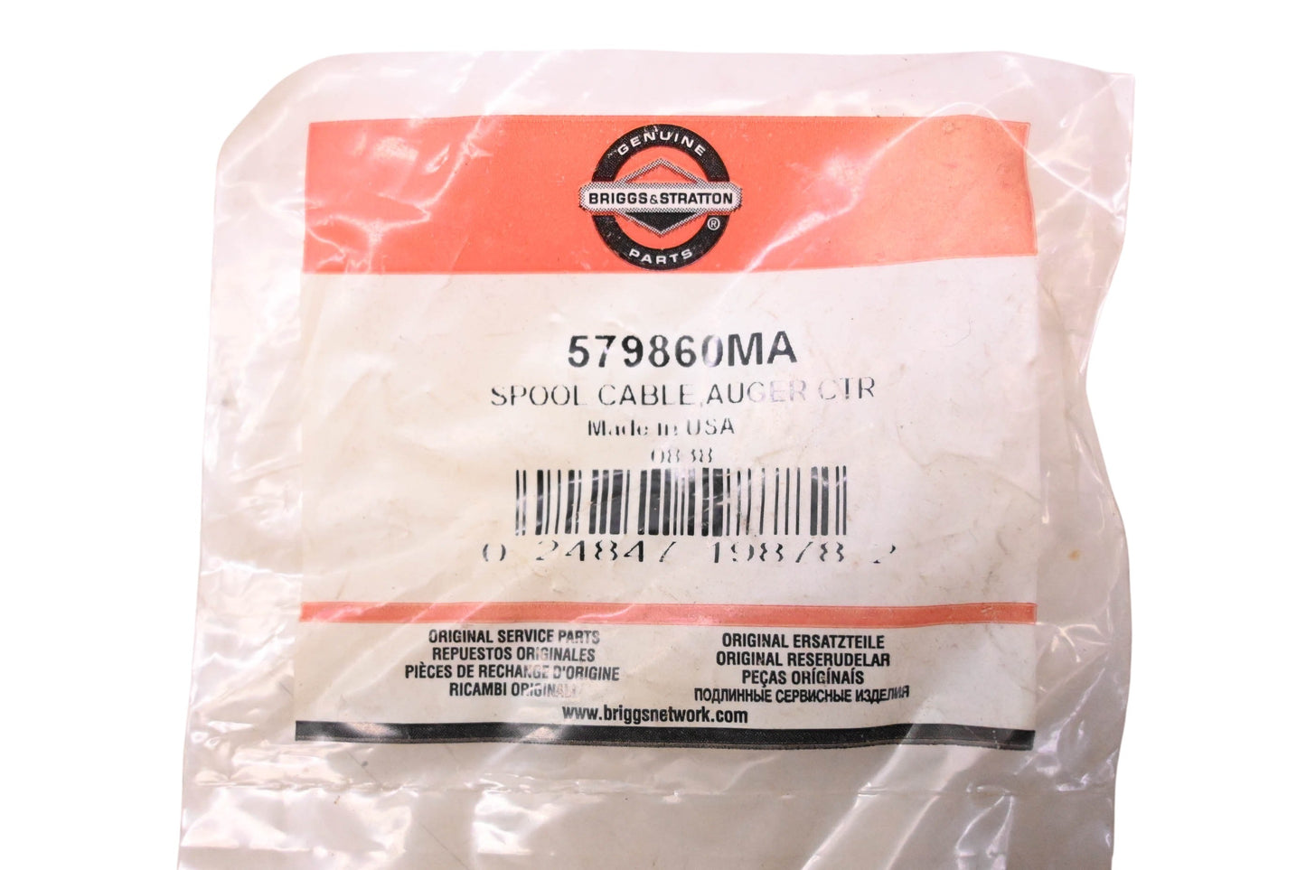 Briggs & Stratton 579860MA Cable Spool NOS