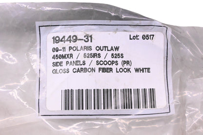 Maier 19449-31 White Side Panel Kit fit Polaris Outlaw 450 525 NOS