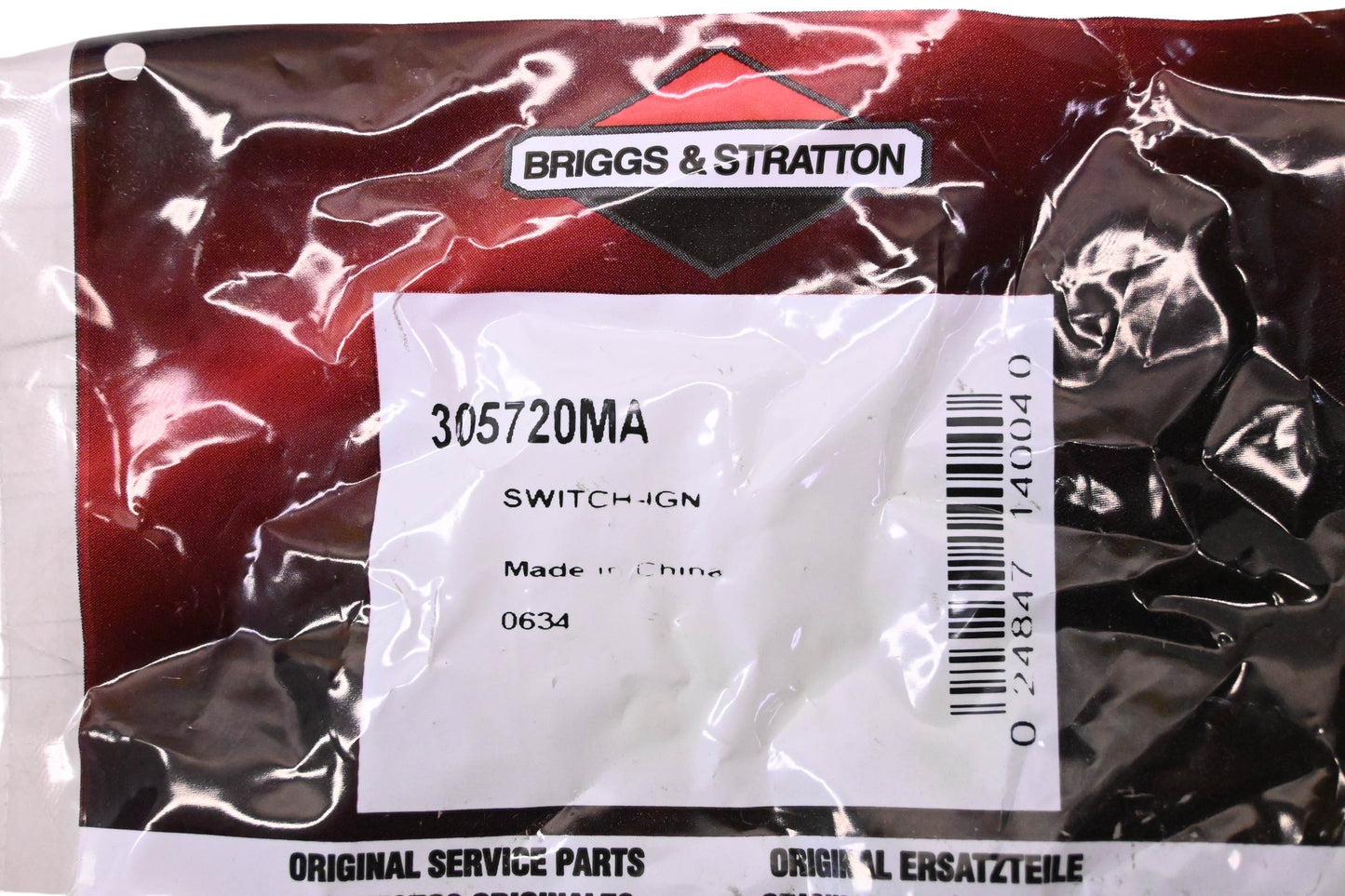Briggs & Stratton 305720MA Ignition Starter Switch Assembly Kit NOS