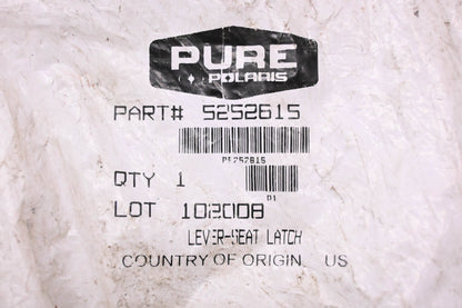New OEM Polaris 5252615 Seat Latch Lever NOS