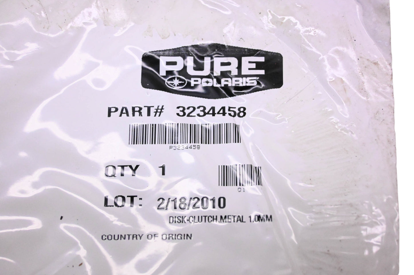 New OEM Polaris 3234458 1mm Clutch Disk NOS