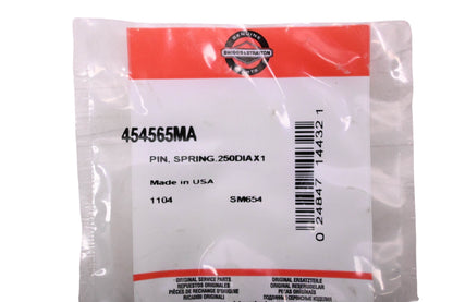 New OEM Briggs & Stratton 454565MA Spring Pin NOS