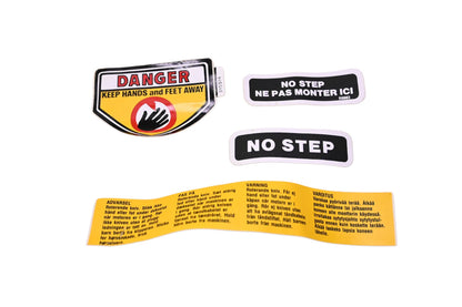 New OEM Briggs & Stratton 315514 Hand-Cut Warning Decal Kit NOS