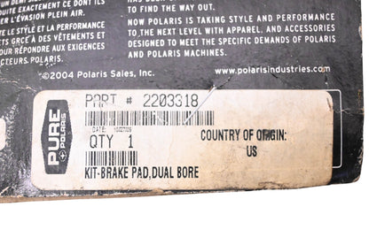 New OEM Polaris 2203318 Rear Sintered Brake Pad Kit NOS