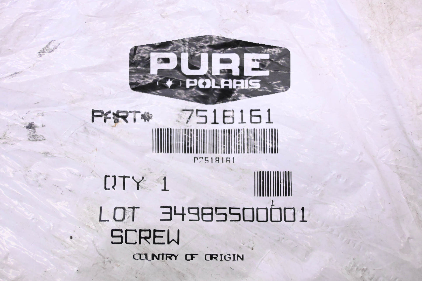 New OEM Polaris 7518161 Screw NOS