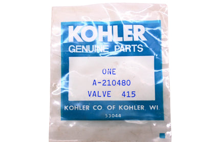 Kohler A-210480 Fuel Valve Assembly NOS